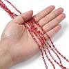 Opaque Glass Beads Strands GLAA-P001-04A-06-5