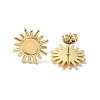 Ion Plating(IP) 304 Stainless Steel Stud Earring Findings STAS-F286-04G-2