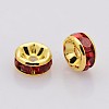 Brass Rhinestone Spacer Beads RB-A014-Z8mm-21G-2