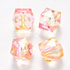 Transparent Spray Painted Crackle Acrylic Beads ACRP-YW0001-01I-1