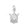 Brass Micro Pave Cubic Zirconia Pendants KK-K400-41P-1