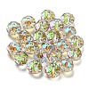 Transparent Electroplate Glass Beads GLAA-L046-02B-1