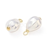 Brass & Glass Pendants KK-D289-40B-G-2
