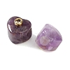 Natural Amethyst European Beads GG-CBA1AE1-03G-03-2