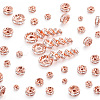 Brass Rhinestone Spacer Beads RB-PH0008-22RG-NF-1