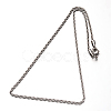 Non-Tarnish 304 Stainless Steel Rope Chains Necklaces X-NJEW-O067-A-37-2