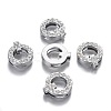 Alloy Letter Slide Charms RB-F034-01Q-P-RS-3