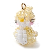 Seed Beads Beaded Charms PALLOY-MZ00318-01-1