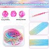 12 Strands Transparent Gradient Color Glass Beads Strands GLAA-SC0002-01-2