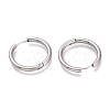 Tarnish Resistant 201 Stainless Steel Huggie Hoop Earrings EJEW-O095-05-07-2