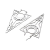 304 Stainless Steel Triangle Hoop Earrings EJEW-M031-01P-2