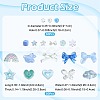 100Pcs 19 Styles Transparent Acrylic Beads MACR-FS0002-34-4