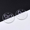 Transparent Resin Pendants RESI-N030-006C-4