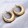 PVD Vacuum Plating 304 Stainless Steel Chunky Hoop Earrings for Women X-EJEW-F280-06C-G-3