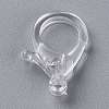 Transparent Plastic Lobster CLaw Clasps KY-H005-A13-2