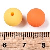 Rubberized Style Imitated Silicone Acrylic Beads MACR-T048-01C-07-3