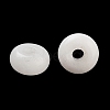Natural White Jade European Beads G-C134-04C-2