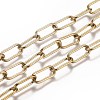 Ion Plating(IP) 304 Stainless Steel Paperclip Chains CHS-A006-01G-1