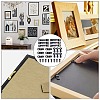 120Sets 3 Style Iron Picture Frame Turn Button AJEW-GF0004-47-7