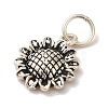 925 Sterling Silver Sunflower Charms STER-K180-03AS-2