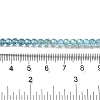 Electroplate Transparent Glass Beads Strands EGLA-A035-T4mm-L08-4