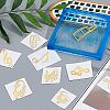 Olycraft 9Pcs 9 Styles Nickel Self-adhesive Picture Stickers DIY-OC0004-27-3