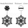 Iron Pendant Decorations HJEW-WH0013-029-3