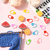 60Pcs ABS Plastic Knitting Crochet Locking Stitch Markers Holder DIY-SC0030-65-5