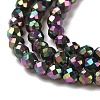 Electroplate Glass Beads Strands LS-GLAA-H021-01A-FP14-4
