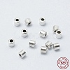 Anti-Tarnish Rhodium Plated 925 Sterling Silver Crimp Beads X-STER-G027-20P-1
