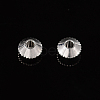 Silver Color Plated Brass Bicone Spacer Beads X-KK-EC008-S-NF-2