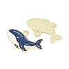 Ocean Alloy Enamel Pendants FIND-E057-02F-2