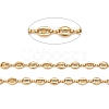 3.28 Feet Ion Plating(IP) 304 Stainless Steel Coffee Bean Chains X-CHS-N002-01G-2