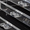 3 Compartments Plastic Jewelry Storage Boxes OBOX-O002-05-3