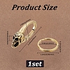 Skull Brass Lobster Claw Clasps KK-WH20002-20A-2