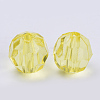 Transparent Acrylic Beads TACR-Q257-6mm-V21-2