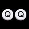 Opaque White Acrylic European Beads AC-CBA3BDD-01Q-1