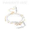1Pc Alloy Rhinestone Bowknot Link Bracelets BJEW-LP0004-47-2