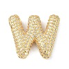 Rack Plating Brass Micro Pave Cubic Zirconia Pendants KK-Q790-01W-G-1