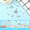 500Pcs 4 Colors Iron Brooch Findings IFIN-SP0001-46-6