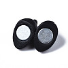 Spray Painted Alloy Magnetic Clasps with Loops PALLOY-T080-19A-01-NR-4