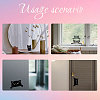 Waterproof Reflective Plastic Mirror Stickers DIY-WH0668-008-3