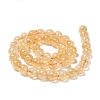 Natural Citrine Beads Strands G-O166-10-8mm-2