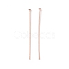 Brass Flat Head Pins KK-WH0058-03C-RG-1
