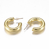 Brass Stud Earrings X-EJEW-F244-02G-2