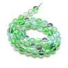 Synthetic Moonstone Beads Strands G-F143-10mm-04-2
