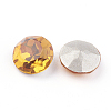 Pointed Back & Back Plated K9 Glass Rhinestone Cabochons RGLA-J012-10mm-292-3