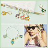 Alloy Enamel Honeycomb Pendant Stitch Markers HJEW-AB00249-5