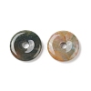 Donut/Pi Disc Natural Gemstone Pendants G-L234-30mm-12-2