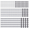 3 Sets 3 Styles Resin Self-adhesive Sticker DIY-FH0009-66-1